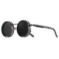 CRIXALIS Polarized Round Sunglasses ND9 Adjustable Dimming Men Women Retro Punk Men's Fishing Eyeglasses Outdoor Shades UV400